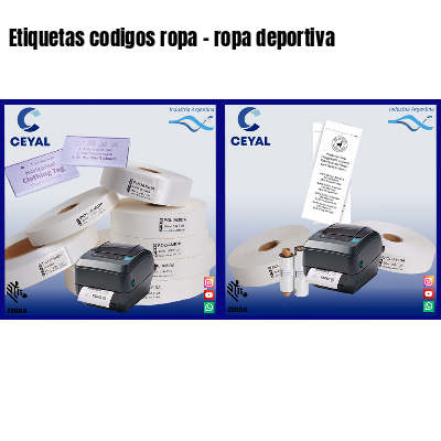 Etiquetas codigos ropa – ropa deportiva