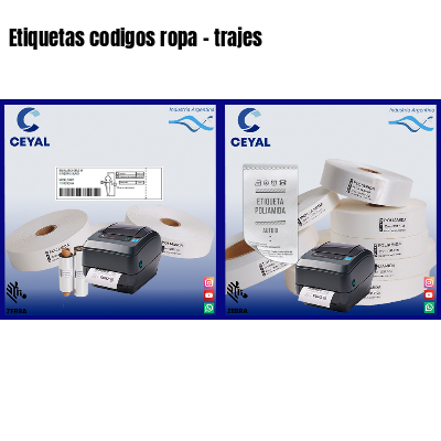Etiquetas codigos ropa – trajes