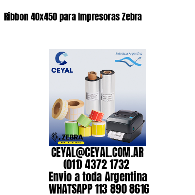 Ribbon 40×450 para Impresoras Zebra