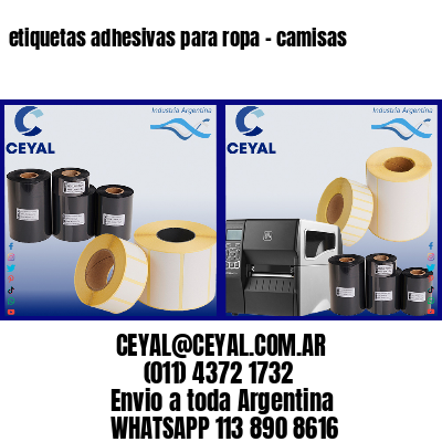 etiquetas adhesivas para ropa – camisas