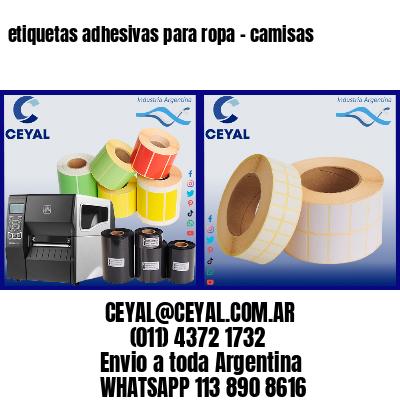 etiquetas adhesivas para ropa – camisas