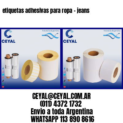 etiquetas adhesivas para ropa – jeans