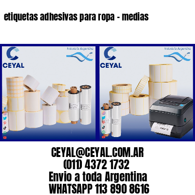 etiquetas adhesivas para ropa – medias