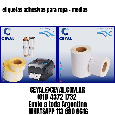 etiquetas adhesivas para ropa – medias