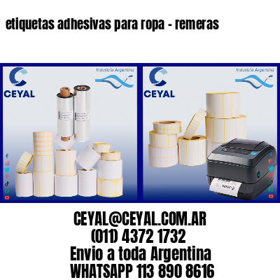 etiquetas adhesivas para ropa – remeras