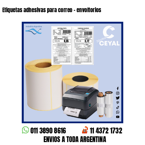 Etiquetas adhesivas para correo – envoltorios