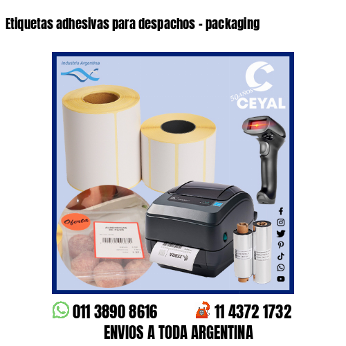 Etiquetas adhesivas para despachos – packaging