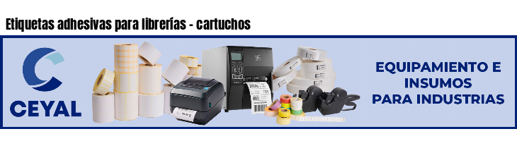 Etiquetas adhesivas para librerías - cartuchos