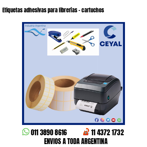 Etiquetas adhesivas para librerías – cartuchos