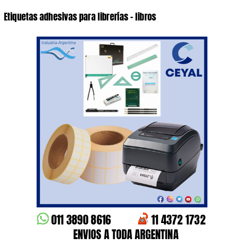 Etiquetas adhesivas para librerías – libros