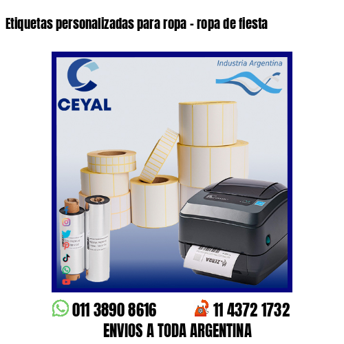 Etiquetas personalizadas para ropa – ropa de fiesta