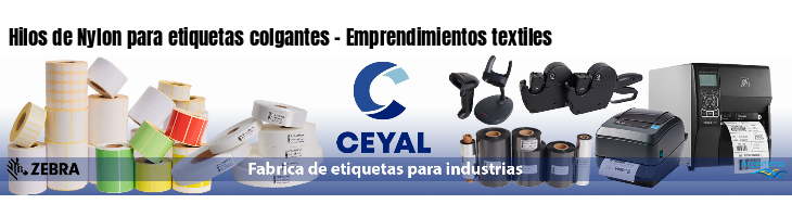 Hilos de Nylon para etiquetas colgantes - Emprendimientos textiles