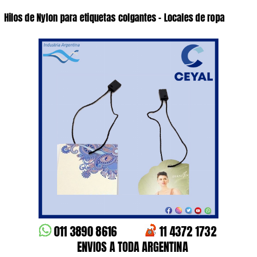 Hilos de Nylon para etiquetas colgantes – Locales de ropa