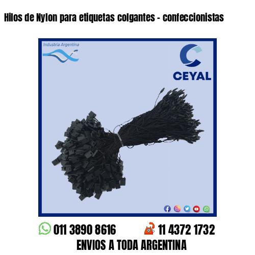 Hilos de Nylon para etiquetas colgantes – confeccionistas