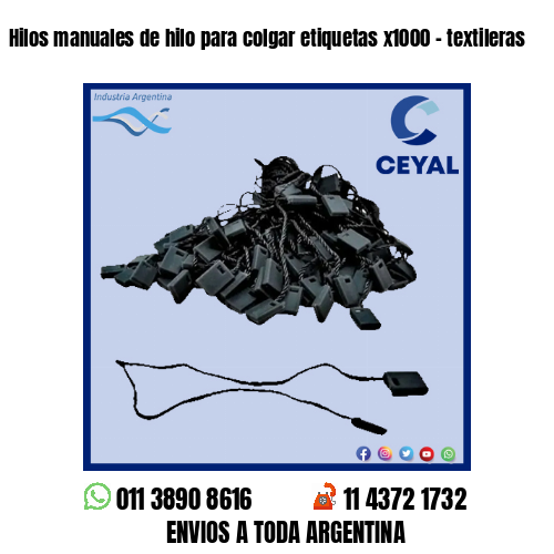 Hilos manuales de hilo para colgar etiquetas x1000 – textileras