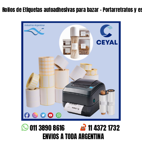 Rollos de Etiquetas autoadhesivas para bazar – Portarretratos y espejos
