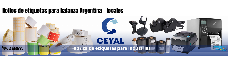 Rollos de etiquetas para balanza Argentina - locales