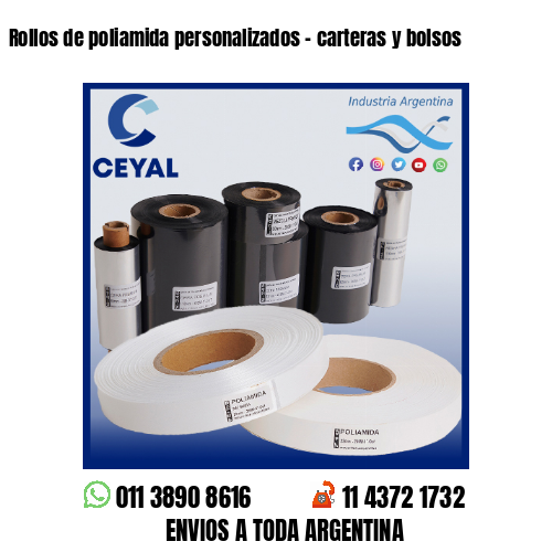 Rollos de poliamida personalizados – carteras y bolsos
