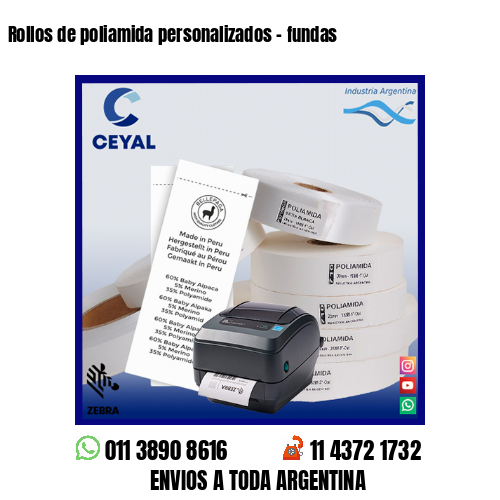 Rollos de poliamida personalizados – fundas
