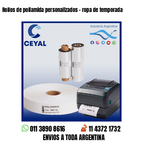 Rollos de poliamida personalizados – ropa de temporada