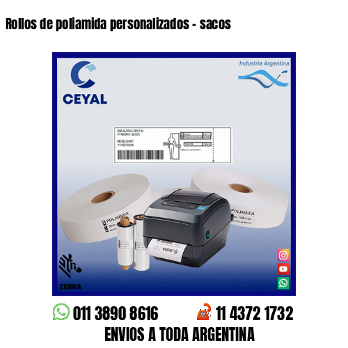 Rollos de poliamida personalizados – sacos