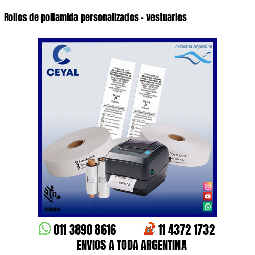 Rollos de poliamida personalizados – vestuarios