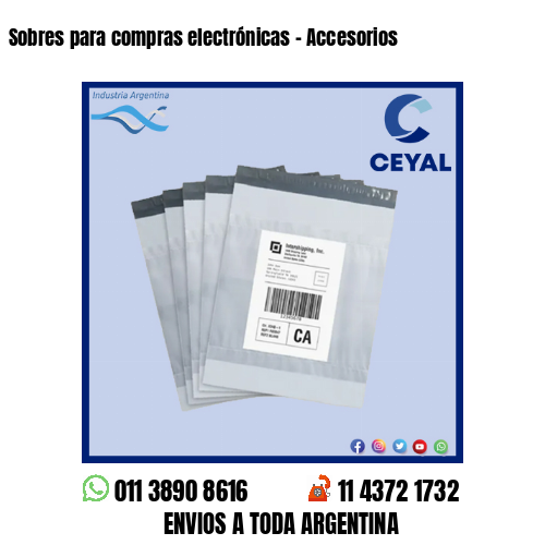 Sobres para compras electrónicas – Accesorios