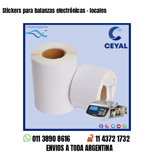Stickers para balanzas electrónicas – locales