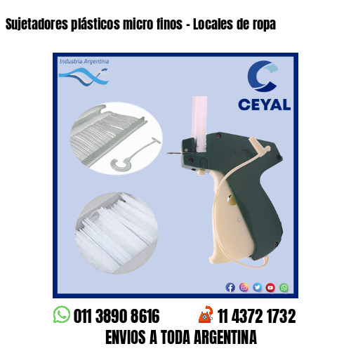 Sujetadores plásticos micro finos – Locales de ropa
