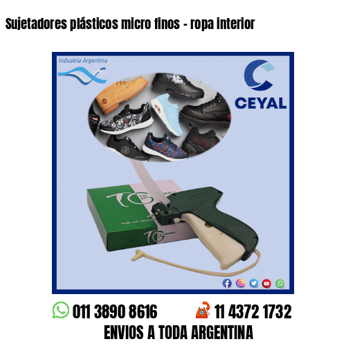 Sujetadores plásticos micro finos – ropa interior