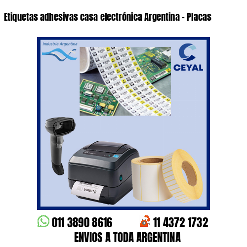 Etiquetas adhesivas casa electrónica Argentina – Placas