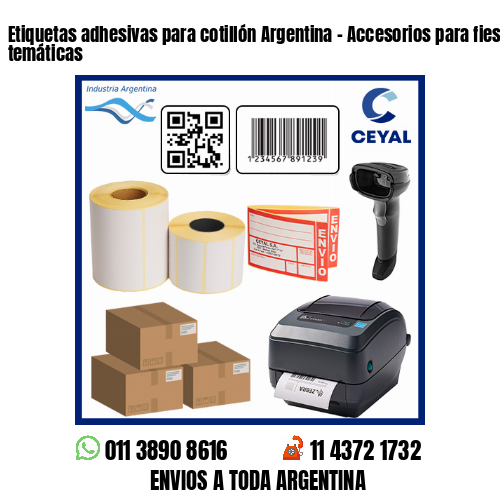 Etiquetas adhesivas para cotillón Argentina – Accesorios para fiestas temáticas