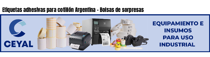 Etiquetas adhesivas para cotillón Argentina - Bolsas de sorpresas
