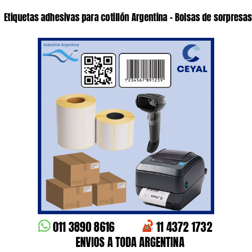 Etiquetas adhesivas para cotillón Argentina – Bolsas de sorpresas