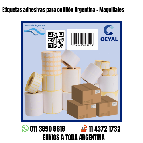 Etiquetas adhesivas para cotillón Argentina – Maquillajes