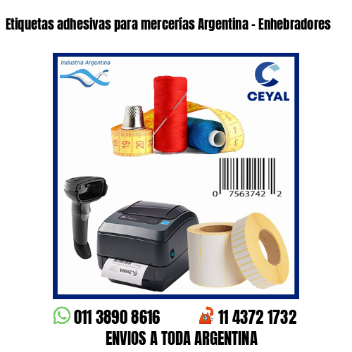 Etiquetas adhesivas para mercerías Argentina – Enhebradores