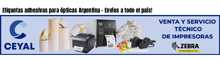 Etiquetas adhesivas para ópticas Argentina - Envíos a todo el país!