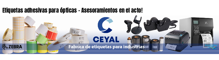 Etiquetas adhesivas para ópticas - Asesoramientos en el acto!