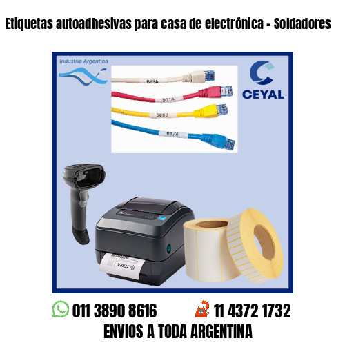 Etiquetas autoadhesivas para casa de electrónica – Soldadores