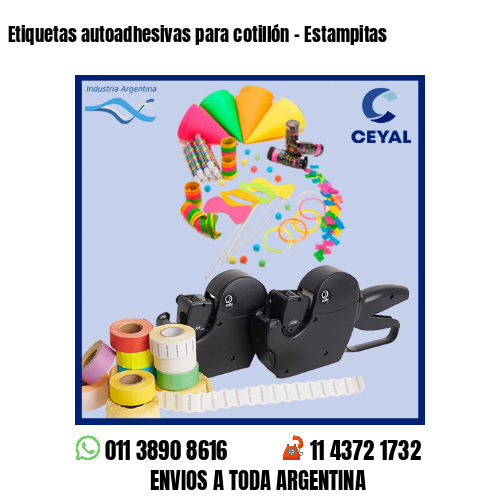 Etiquetas autoadhesivas para cotillón – Estampitas