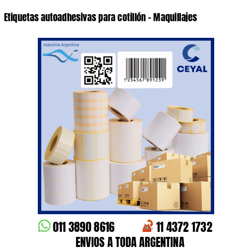 Etiquetas autoadhesivas para cotillón – Maquillajes