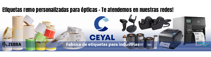 Etiquetas remo personalizadas para ópticas - Te atendemos en nuestras redes!
