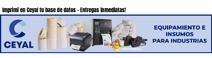Imprimí en Ceyal tu base de datos - Entregas inmediatas!