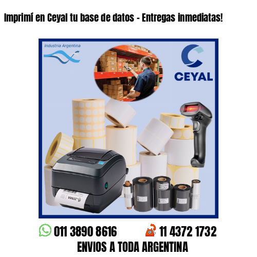 Imprimí en Ceyal tu base de datos – Entregas inmediatas!