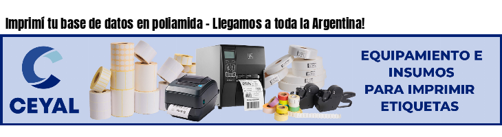 Imprimí tu base de datos en poliamida - Llegamos a toda la Argentina!