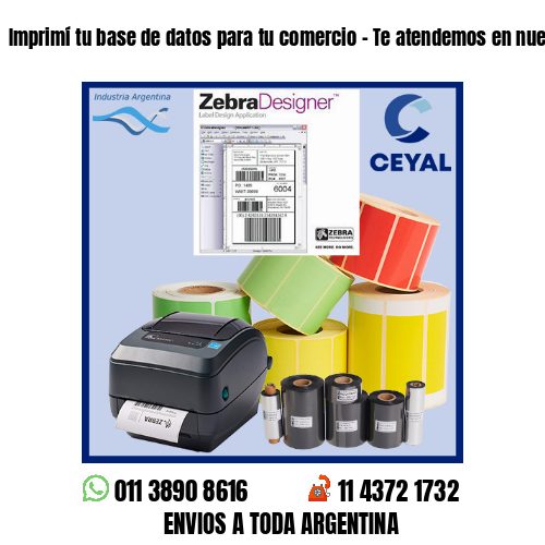 Imprimí tu base de datos para tu comercio – Te atendemos en nuestras redes!