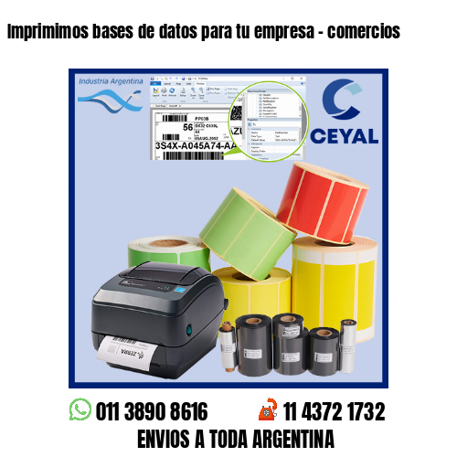 Imprimimos bases de datos para tu empresa – comercios