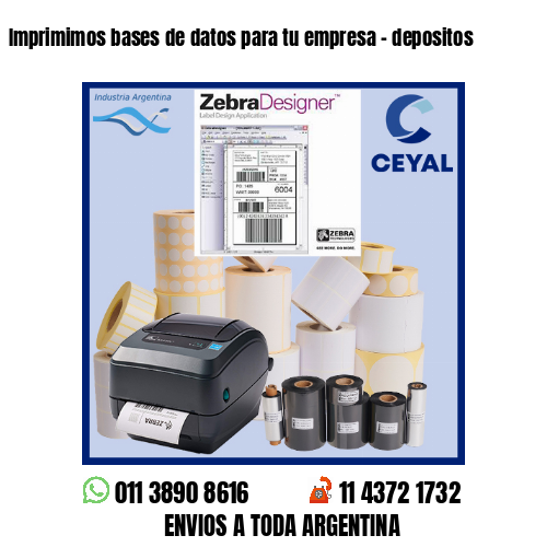 Imprimimos bases de datos para tu empresa – depositos