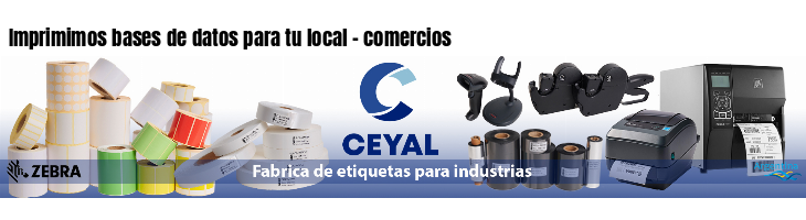 Imprimimos bases de datos para tu local - comercios