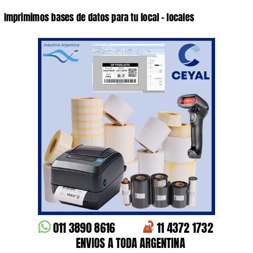 Imprimimos bases de datos para tu local – locales